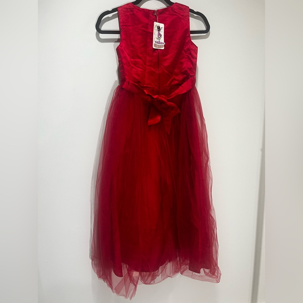 Elegant Red Kids Dress